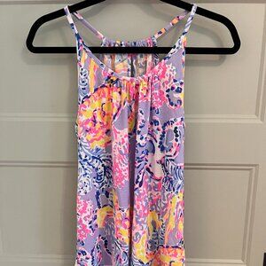 Lilly Pulitzer Strap top lavender octopus & sea turtle print size XS